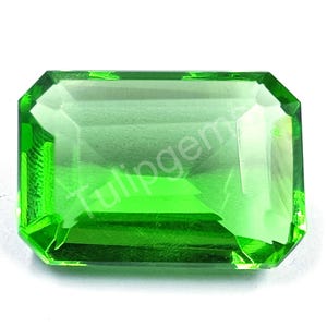 Green Peridot 16.70 Carat  Certified Natural faceted Emerald Cut Transparent Stone From Pakistan Loose Gemstone Super A1 Quality  5AKZ