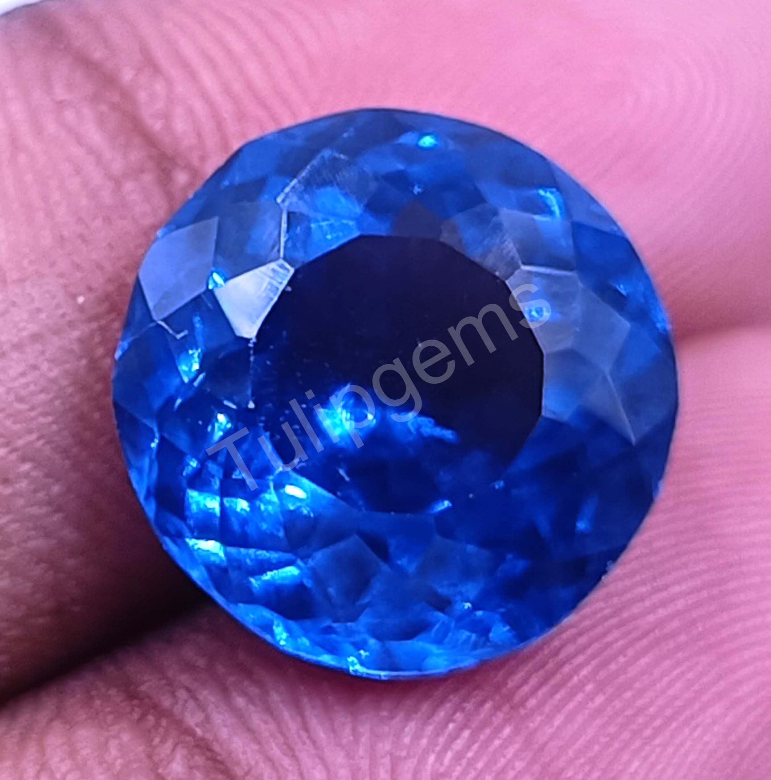 Blue Sapphire Stone Parti Sapphire Price Unheated Parti Color