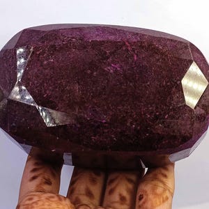 Opaque Red Ruby Oval Shape Stone 3670.0 Ct Natural IGL Certified Loose Gemstone 6GNA