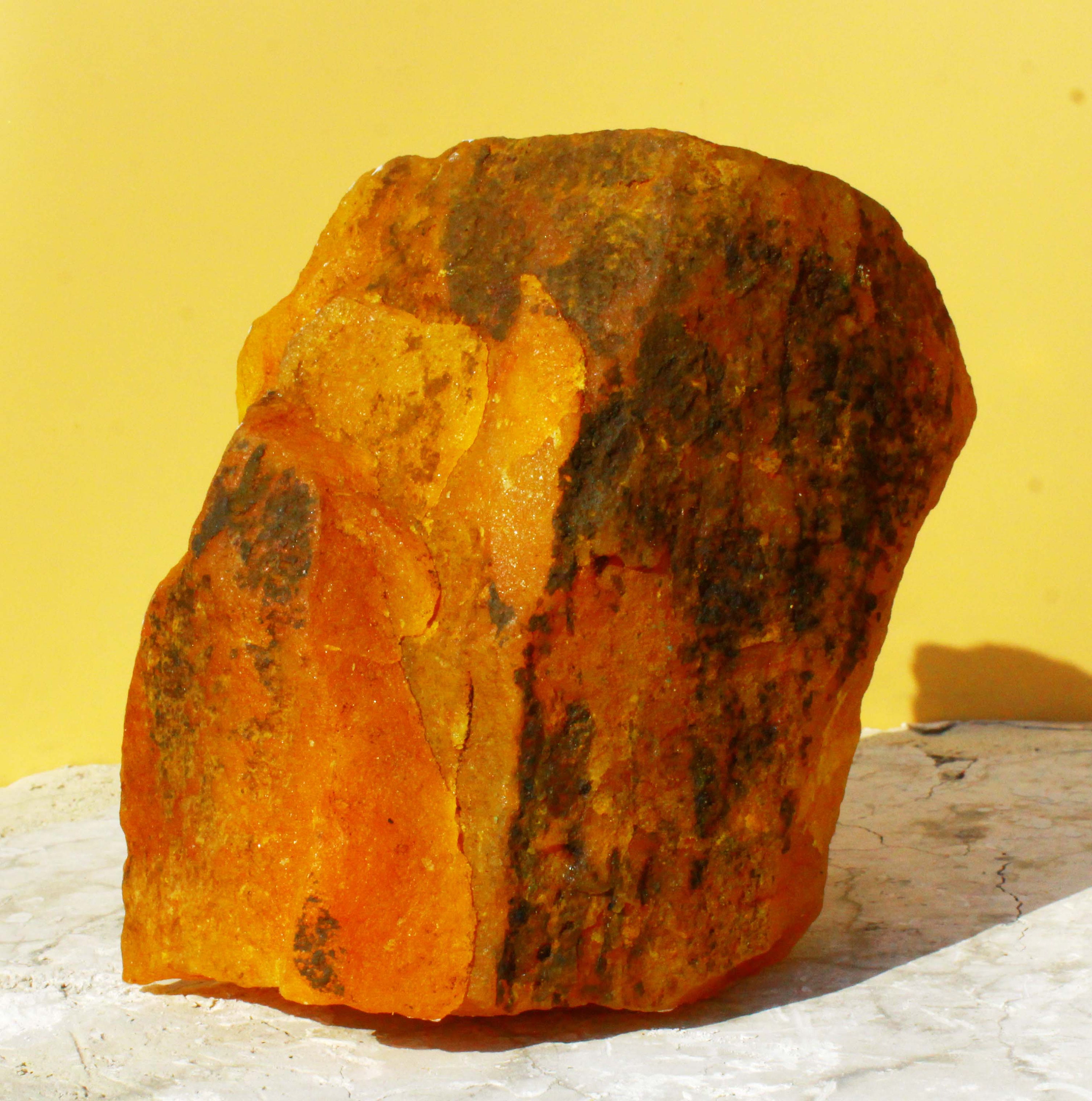 Certified Natural Yellow Sapphire Rough Gemstone: 10699 Ct, Earth