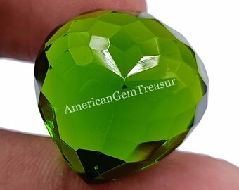 AKSHITA GEMS 5.00 Ratti/ 4.00 Carat Certified Unheated Untreatet A Quality Natural Peridot Loose Gemstone by Lab Certified