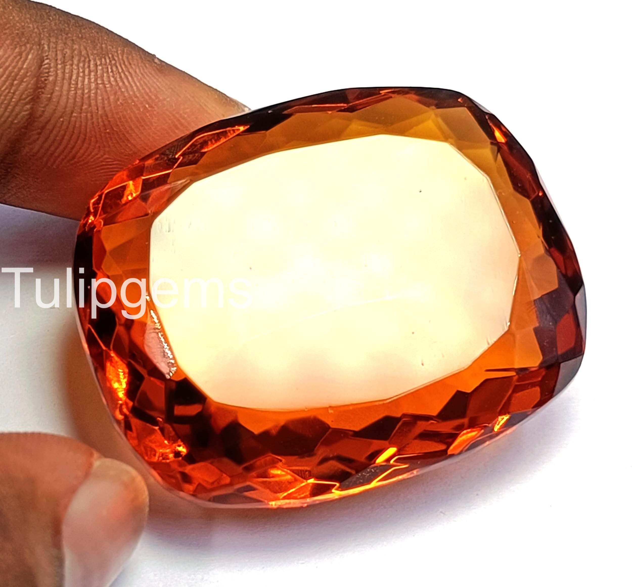 Orange Natural Alexandrite 153.55 Ct Cushion Cut | Certified
