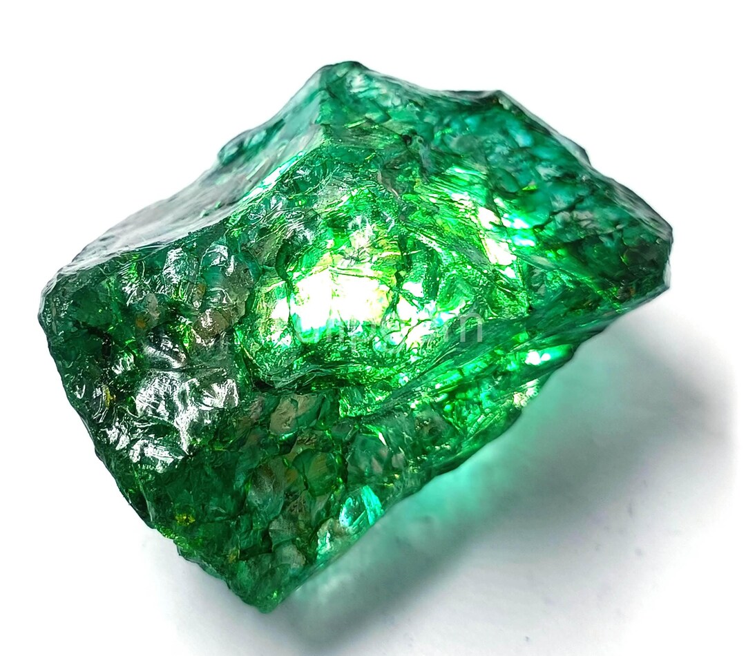 Green Emerald Rough 400 Ct Natural IGL Certified Loose Semi