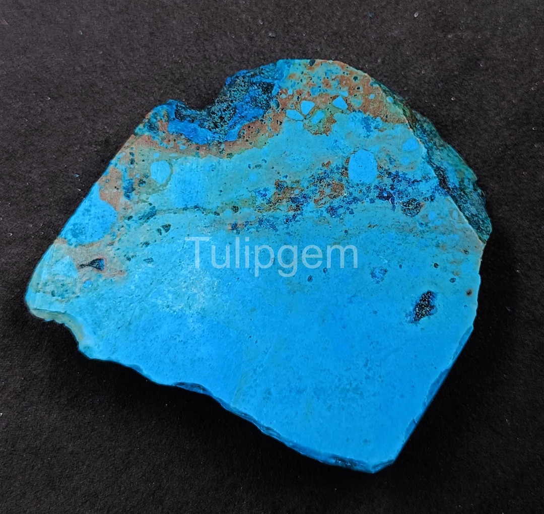 Turquoise Rough Slabs Sky Blue Turquoise Rough Slab 318.5 Ct Natural IGL Certified Uncut ...