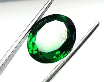 ExcLent Émeraude verte naturelle de Colombie 8 x 10 mm 4,16 ct Coupe ovale Vvs Aaa Décorations en pierres précieuses en vrac