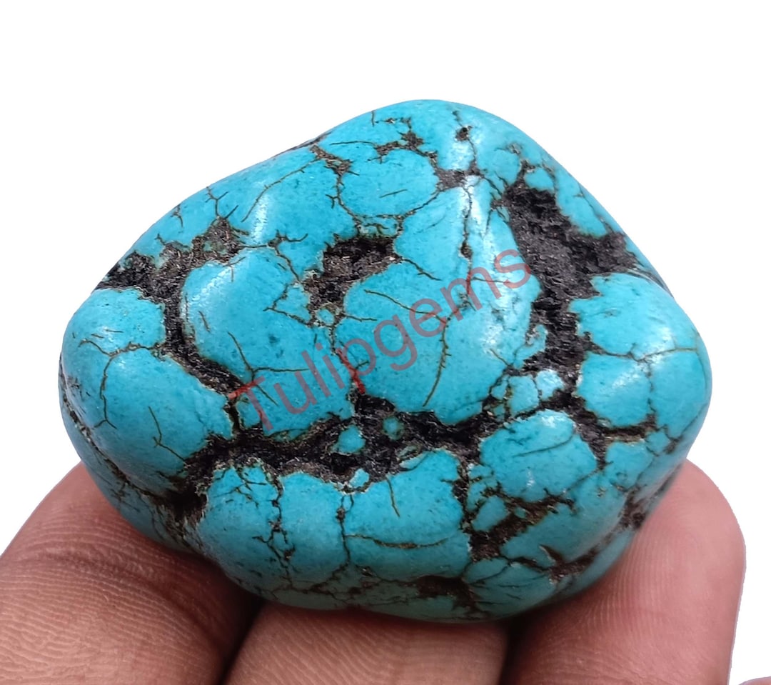 Sky Blue Turquoise Rough Tumble 239.15 Ct Natural IGL Certified Uncut ...