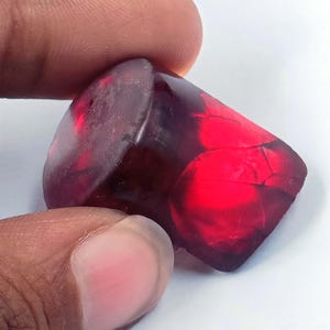 73.0 Ct Red Imperial Topaz Rough IGL Certified Loose Gemstone 6YNL