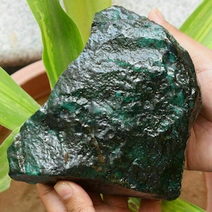 Colombian Emerald 5880 Ct | Certified Natural Green Rough Gemstone | Massive Uncut Earth-Mined Stone | Limited Time Weekend Deal 5AJL