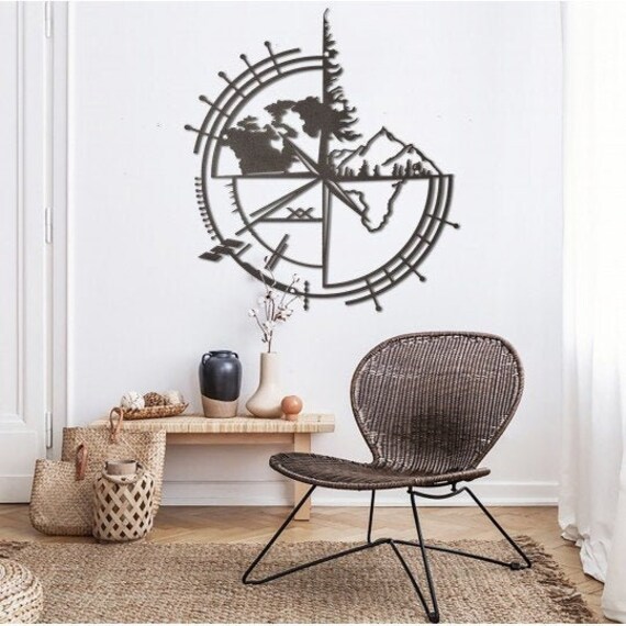 Carte Du Monde Métal