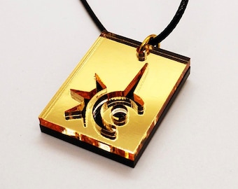 Final Fantasy XIV Red Mage Necklace | Lasered