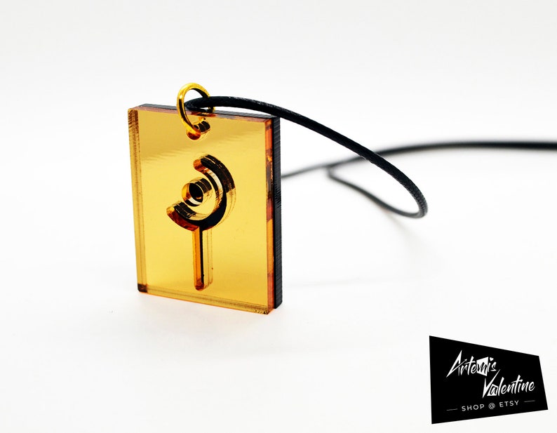 Lasered Final Fantasy XIV White Mage Necklace