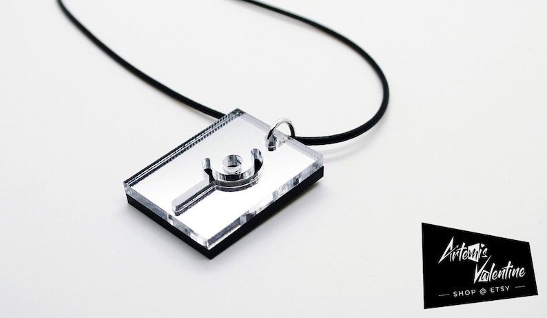 Lasered Final Fantasy XIV White Mage Necklace
