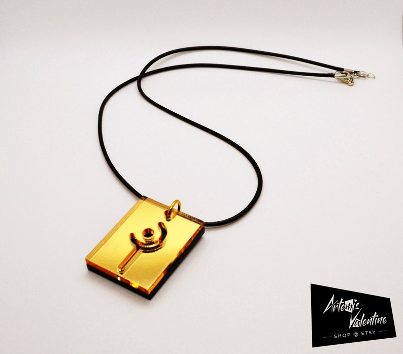 Lasered Final Fantasy XIV White Mage Necklace