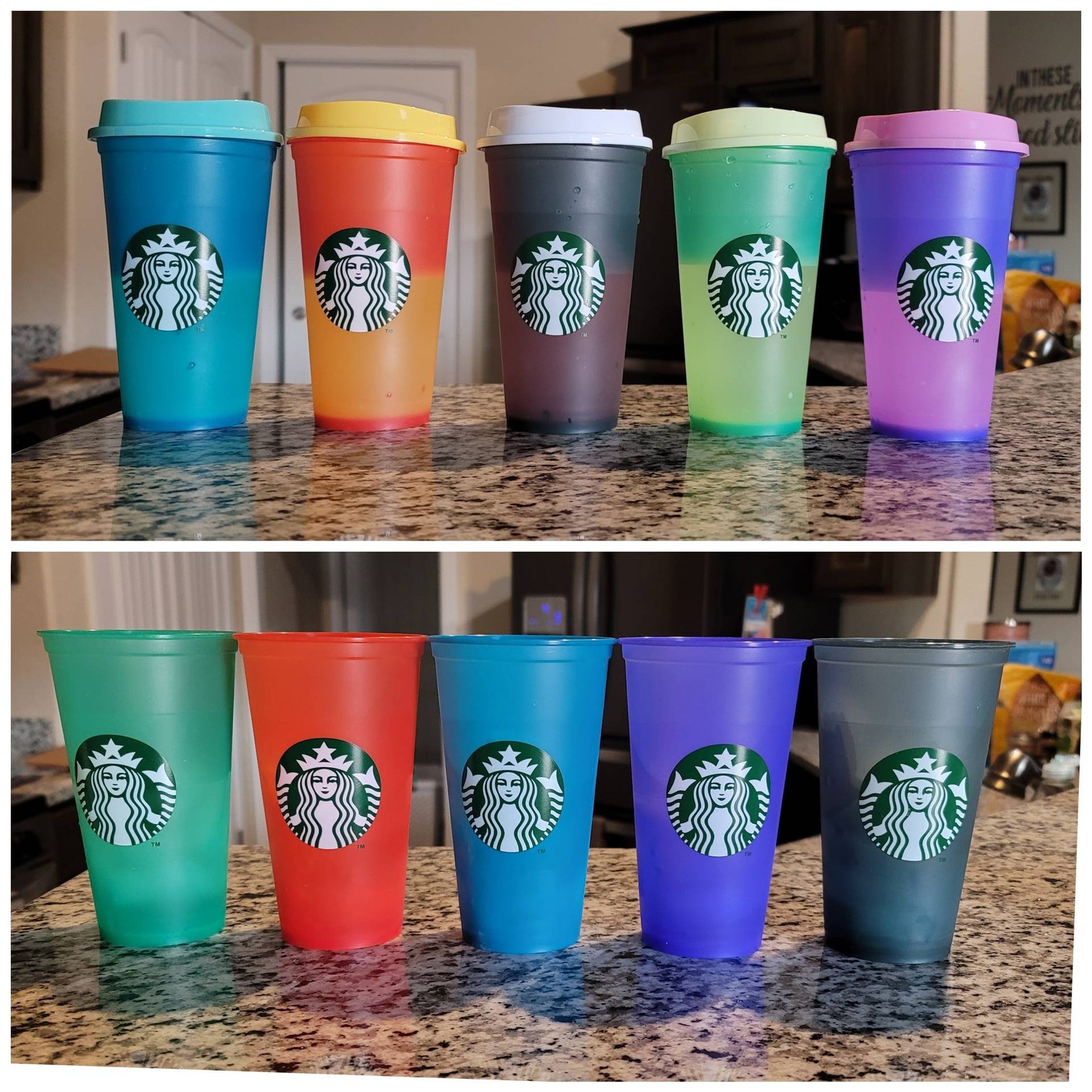 Starbucks Hot Color Changing Cups Summer Edition 2021 Etsy