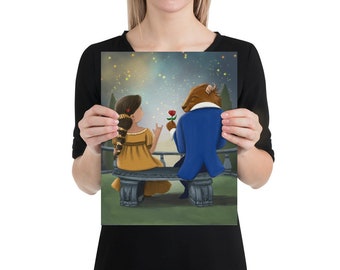 Print - Belle with BAHA and the Beast - Hearing Loss