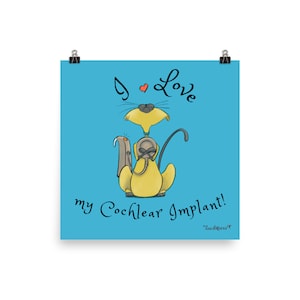 Print - Kitty Loves Cochlear Implants