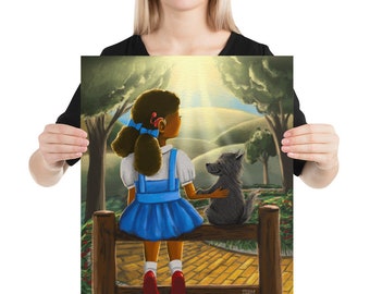 Print - Dorothy with Cochlear Implants and Toto - Deaf Empowerment