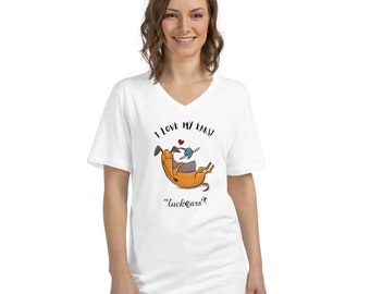 Adult T-Shirt - Dog loves his ears and hearing aids