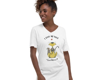 Adult T-Shirt - Kitty with Cochlear Implants loves his ears