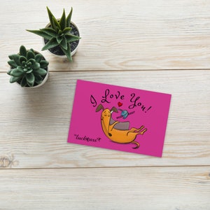 Postal de 4"x6" - Perrito con audífono