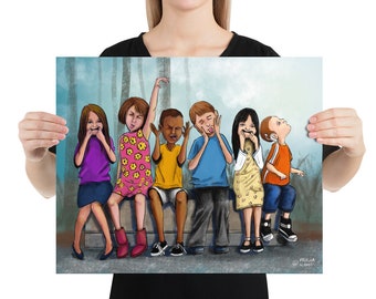 The One Who Didn't Say Cheese - Cochlear Implant Awareness 16"x20" Print