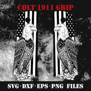 American Eagle Colt 1911 Grip Design: Engraving Stencil (Digital Download)