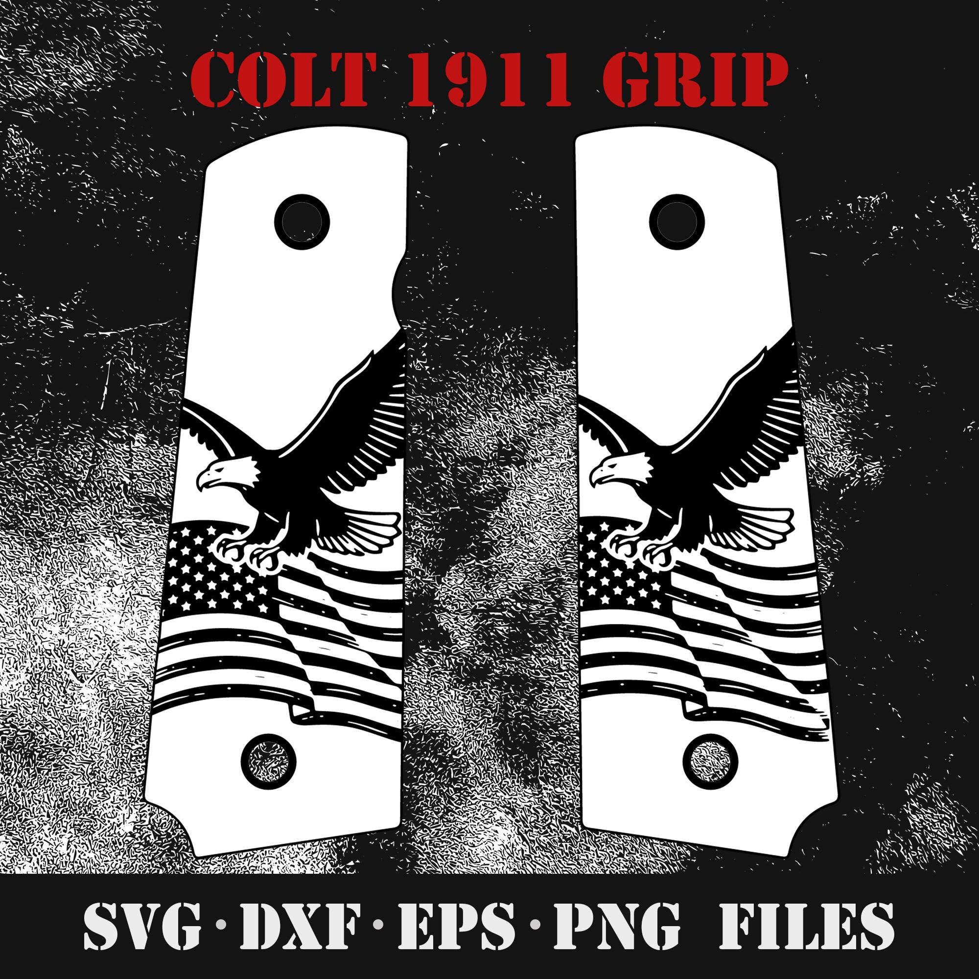 PMG 1911 Grips – Betsy Ross Revolution Flag Limited Edition – Wood Finish