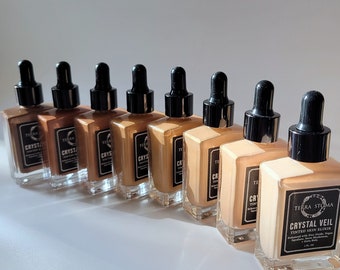 CRYSTAL VEIL Tinted Skin Elixir: Light Coverage Foundation, Dewy Finish