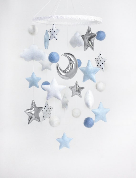 stars and moon nursery mobile