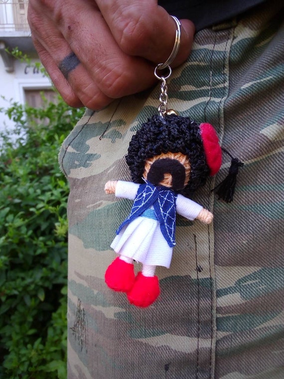 Greek Evzone Keychain Souvenir Favors Greek Doll Gift Girls Etsy