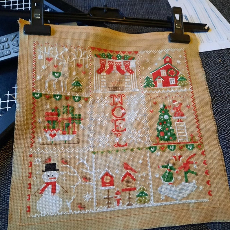 Christmas Cross Stitch Patterns Sampler Cross Stitch Etsy