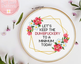 Citeer kruissteekpatroon Laten we het gedoe tot een minimum beperken