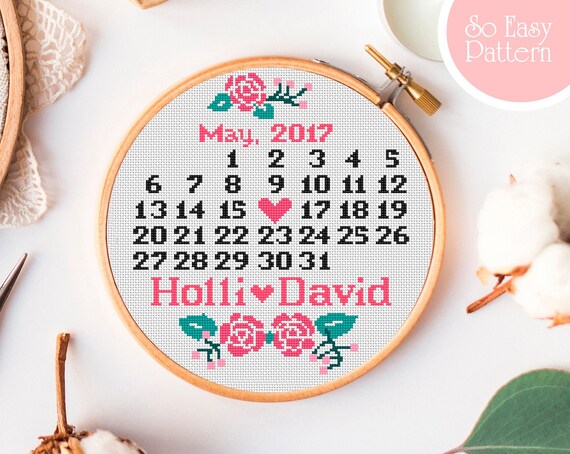 Wedding Cross Stitch Pattern Custom Cross Stitch Wedding Etsy