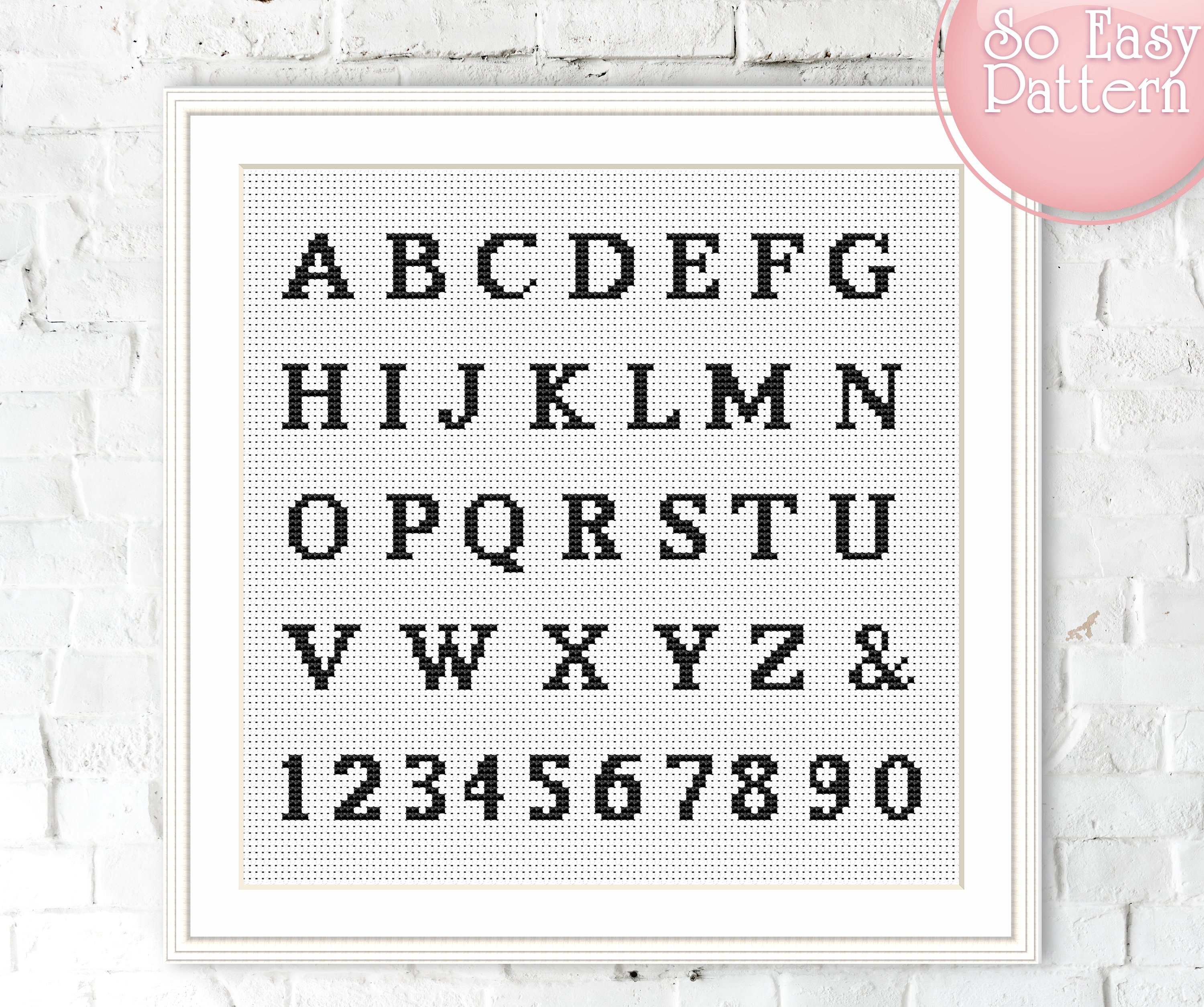 Home Improvement Cross stitch Alphabet pattern Baby cross stitch font ...