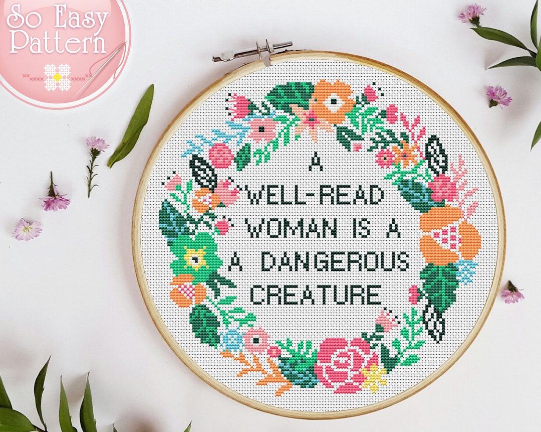 Funny Cross Stitch Pattern Quote Cross Stitch Chart Modern Cross ...