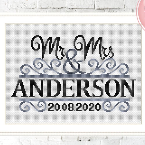 Wedding Cross Stitch Pattern Couple Cross Stitch Etsy