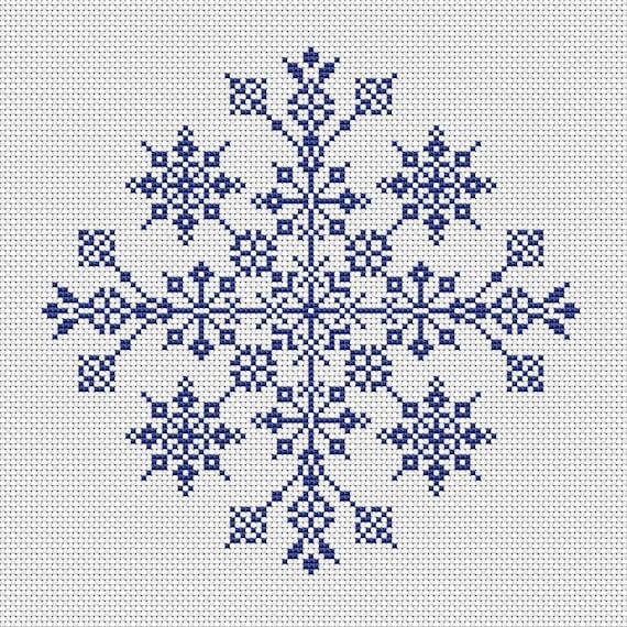 38+ Free Counted Cross Stitch Snowflake Patterns