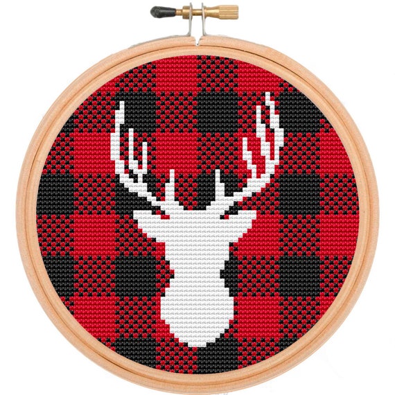 Buffalo Plaid Cross-Tassel Necklace Buffalo Plaid Cross-Tassel Necklace