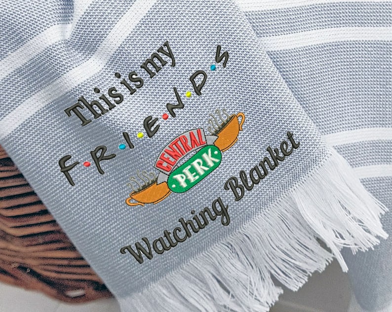 Watching Blanket Machine Embroidery Designs This is My Friends Etsy