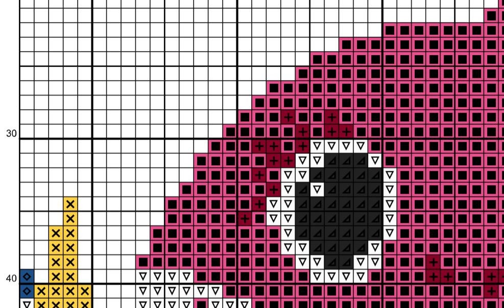 ファミリーサメクロスステッチPDFパターンクロスステッチベビーサメ