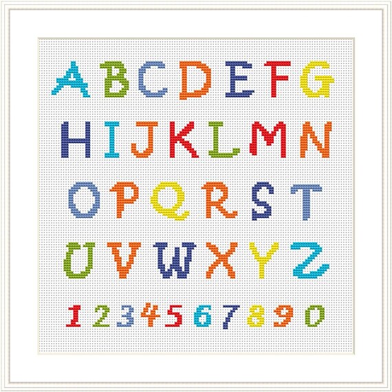 Cross Stitch Letters, Cross Stitch Alphabet Pattern, Cross Stitch