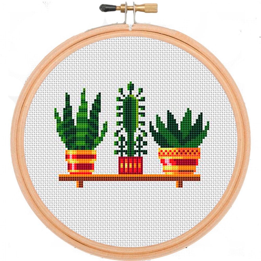 Plants Cross Stitch Succulent Cross Stitch Pattern PDF Etsy