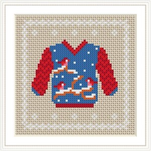 Christmas Decoration Cross stitch pattern, Holiday decor Cross stitch PDF pattern, Little house needlework, Christmas ornament xstitch chart