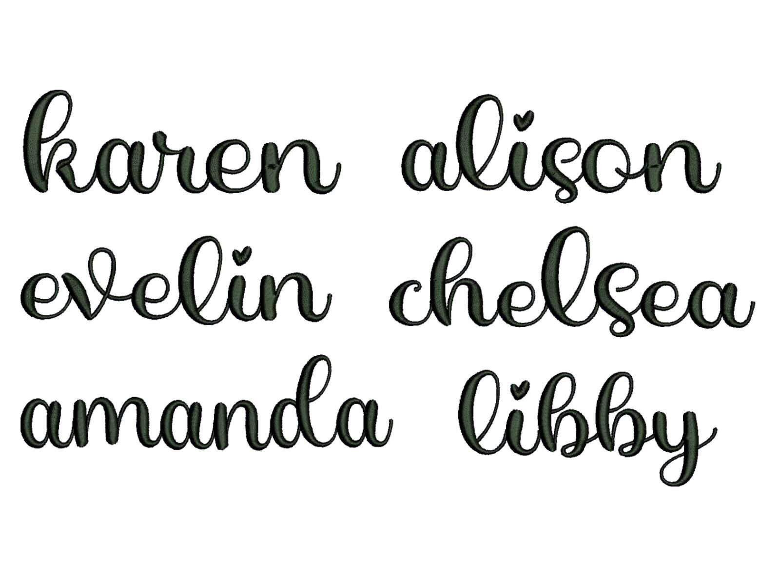 Custom Name Embroidery Design Machine Embroidery File Custom Etsy