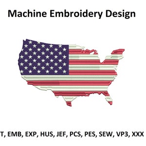 American Flag Machine Embroidery Design Usa Flag Embroidery designs USA United States Flag Machine Embroidery Files INSTANT DOWNLOAD