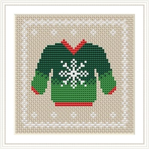Christmas Decoration Cross stitch pattern, Holiday decor Cross stitch PDF pattern, Little house needlework, Christmas ornament xstitch chart