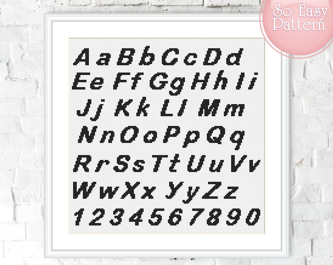 【希少！】Cross stitch letters BIBLE VALERIE LEJEUNE Cross Stitch Letters BIBLE Alphabet Design