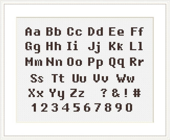 Cross stitch alphabets deals