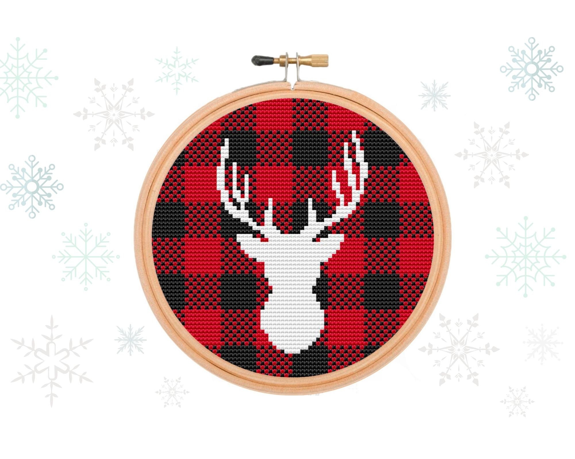 Misty Mornings Frosty Deer - Kit Punto Croce Contato Bothy Threads, Dimensioni Finali 25x17 Cm