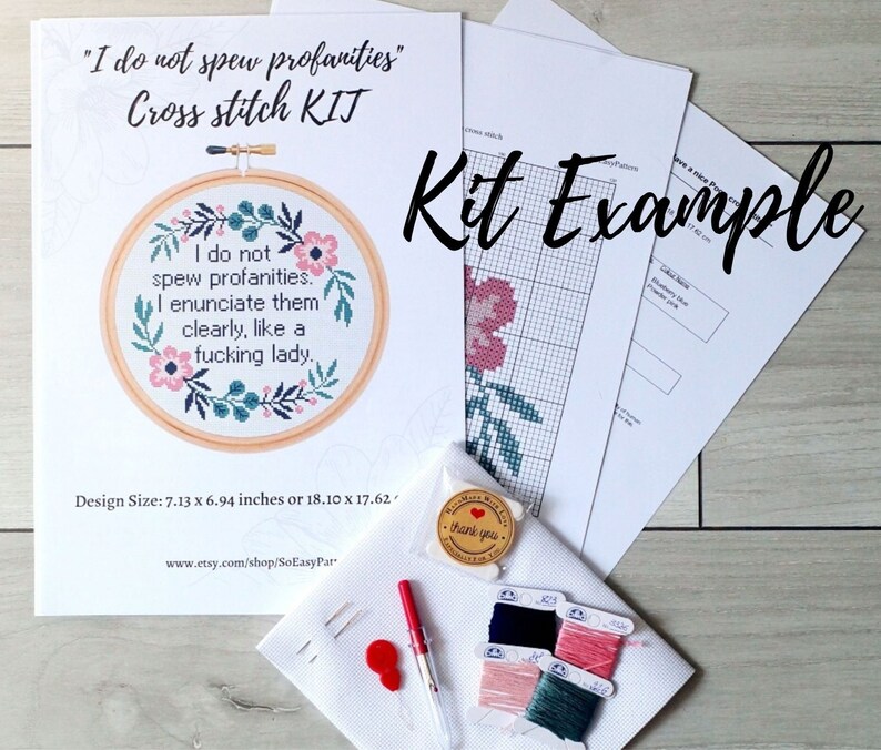 Cross Stitch Kit Camping Nature cross stitch Kits Adventure Etsy